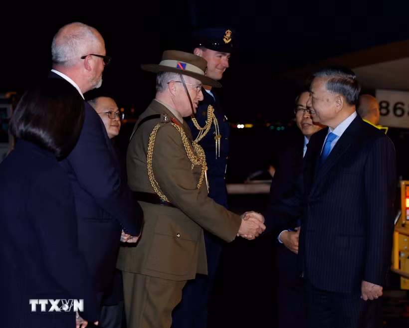 Tổng Bí thư, Chủ tịch nước Tô Lâm bắt đầu thăm cấp Nhà nước Australia